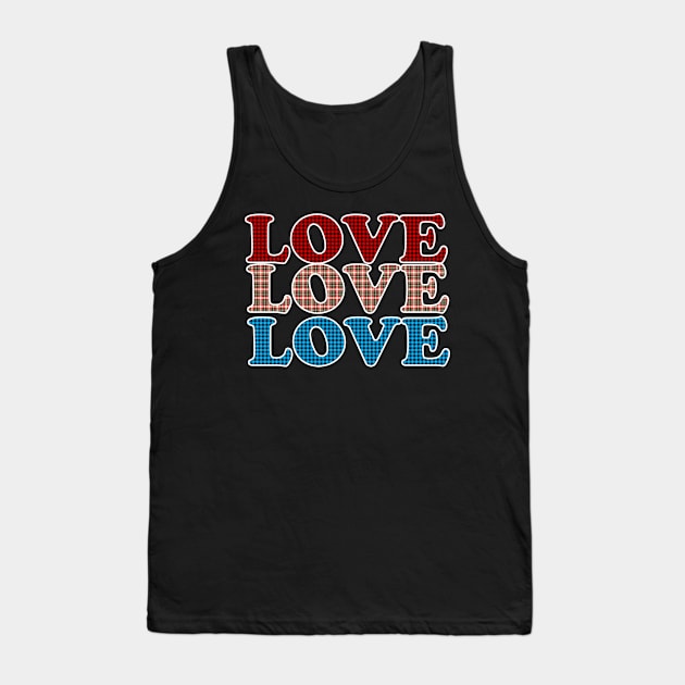 Love Love Love Tank Top by Geoji 